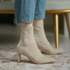 High Heel Women Boots Autumn and Winter Stretch Thin Boots Pointed Toe Sock Boots Booties Woman