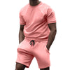 Men Short Sets 2 Piece Outfits Fashion Summer Tracksuits Casual Tee  Short Set