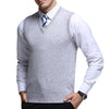 Men's Casual Solid Knitted Sweater Vest