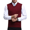 Men's Casual Solid Knitted Sweater Vest