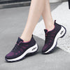 Fly weave air cushion large size women's shoes casual shoes platform shoes women's platform shoes