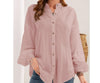 Cotton Linen Button Long Sleeved Shirt