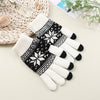 Knitted Fingerless Gloves Winter Thicken Warm Touch Screen Gloves Unisex Outdoor Stretch Elastic Warm Half Finger Cycling Gloves
