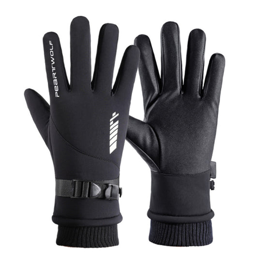 Men's Outdoor Winter Ski Gloves Windproof,Waterproof, Non-Slip Cycling Gloves